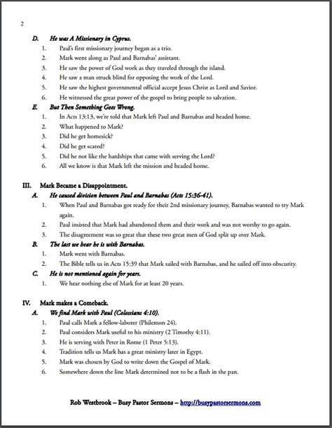 free kjv sermon outlines